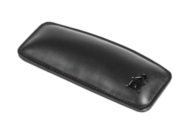 Castle Motte by Castle â€“ Leather Wrist Rest Cushion for Mice, Mouse Pads, and Laptops â€“ Ergonomic Durable Wrist Pad with Anti-Slip Rubber Base (Nightfall) - Image 1